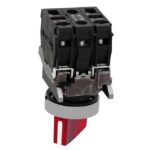 Schneider Automation - Bouton tournant lumineux rouge Ø22 - à manette - 2 positions - 24V - 1O+1F - XB4BK124B5 – Image 3