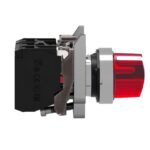 Schneider Automation - Bouton tournant lumineux rouge Ø22 - à manette - 2 positions - 24V - 1O+1F - XB4BK124B5 – Image 4