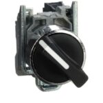 Schneider Automation - Bouton tournant noir Ø22 2 positions 1F - XB4BD21