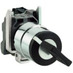 Schneider Automation - Bouton tournant noir Ø22 - à serrure - 2 positions - 1F - XB4BG61