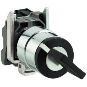 Schneider Automation - Bouton tournant noir Ø22 - à serrure - 2 positions - 1F - XB4BG61
