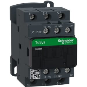 Schneider Automation - Contacteur 12A AC-3 - 3P 1NO 1NC - 400V AC 50...60Hz - LC1D12V7
