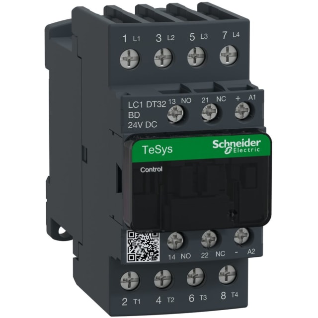 Schneider Automation - Contacteur 32A AC-1 - 4P 1NO 1NC - 24V DC - LC1DT32BD Schneider Automation - Contacteur 32A AC-1 - 4P 1NO 1NC - 24V DC - LC1DT32BD