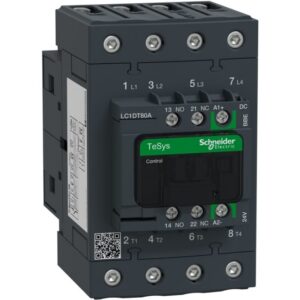 Schneider Automation - Contacteur TeSys D 4P 80A AC-1 jusqu'a 440V bobine 24V CC Everlink - LC1DT80ABBE