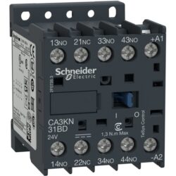 Schneider Automation - Contacteur auxiliaire - 3NO + 1NC - 10A - 24V DC - CA3KN31BD