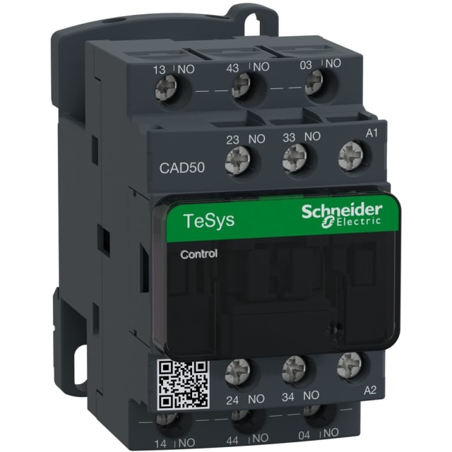 Schneider Automation - Contacteur auxiliaire - 5 NO + 0NC - 10A - 230V 50...60Hz AC - CAD50P7 Schneider Automation - Contacteur auxiliaire - 5 NO + 0NC - 10A - 230V 50...60Hz AC - CAD50P7