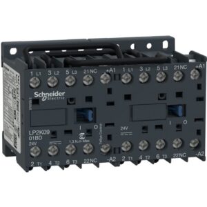 Schneider Automation - Contacteur inverseur 9A AC-3 - 3P 1NC - 24V DC - LP2K0901BD