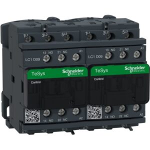 Schneider Automation - Contacteur inverseur 9A AC-3 - 3P 1NO 1NC - 230V AC 50...60Hz - LC2D09P7