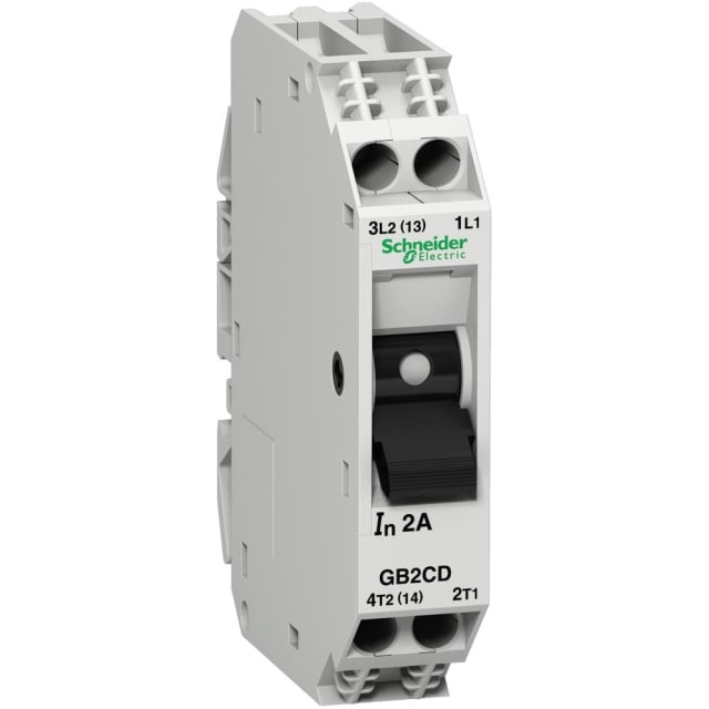 Schneider Automation - Disjoncteur pour circuit de contrôle - GB2-CD - 2A - 1P+N - 1d - GB2CD07 Schneider Automation - Disjoncteur pour circuit de contrôle - GB2-CD - 2A - 1P+N - 1d - GB2CD07