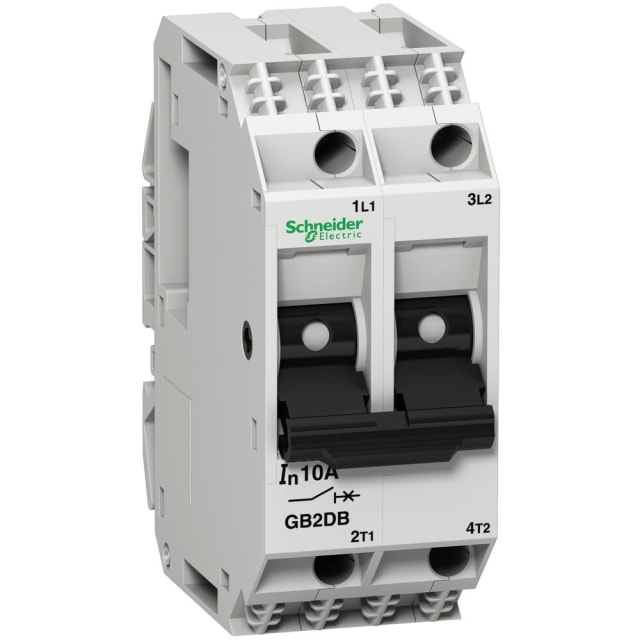 Schneider Automation - Disjoncteur pour circuit de contrôle - GB2-DB - 10A - 2P - 2d - GB2DB16 Schneider Automation - Disjoncteur pour circuit de contrôle - GB2-DB - 10A - 2P - 2d - GB2DB16