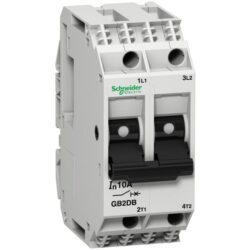 Détails visibles de Disjoncteur magnétothermique 2 pôles 1A pour Disjoncteurs compacts
