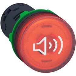 Buzzer lumineux rouge Ø22