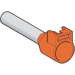 Schneider Automation - Embout de câblage pour porte-repères - format moyen - 4 mm² - orange - DZ5CA042