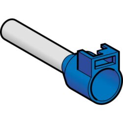 Schneider Automation - Embout de câblage pour porte-repères - format moyen - 50 mm² - bleu - DZ5CA502