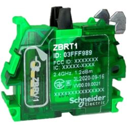 Détails visibles de Émetteur bouton sans fil sans pile Zigbee ZBRT1 pour Commande machine
