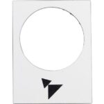 Schneider Automation - Étiquette - 30 x 40mm - blanc - avant PV-GV - ZB2BY4915