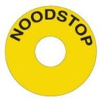 Schneider Automation - Étiquette - Ø22 - NOODSTOP - Ø60mm - jaune - ZBY9530