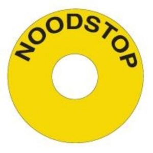 Schneider Automation - Étiquette - Ø22 - NOODSTOP - Ø60mm - jaune - ZBY9530