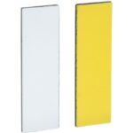 Schneider Automation - Etiquette non marquée- Ø22 - 8x27mm - à graver - face blanche et jaune - ZBY0102