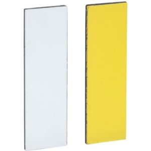 Schneider Automation - Etiquette non marquée- Ø22 - 8x27mm - à graver - face blanche et jaune - ZBY0102
