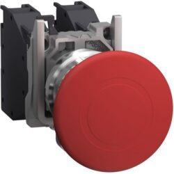 Schneider Automation - Harmony XB4 - bouton arrêt urgence Atex - pousser tirer - 1F+1O - Ø40 - rouge - XB4BT845GEX