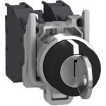 Schneider Automation - Harmony XB4 - bouton tourn Atex - 3 pos fix - retrait 123 - 2F - Ø22 - noir - XB4BG03GEX