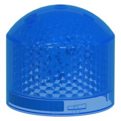 Lentille balise bleue flash Ø 70 mm 7L66, configuration visible