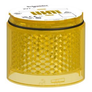 Schneider Automation - Harmony XVB7 - mod lumineux - jaune -Ø 70mm - clignotant - lentille de couleur - XVB7C58
