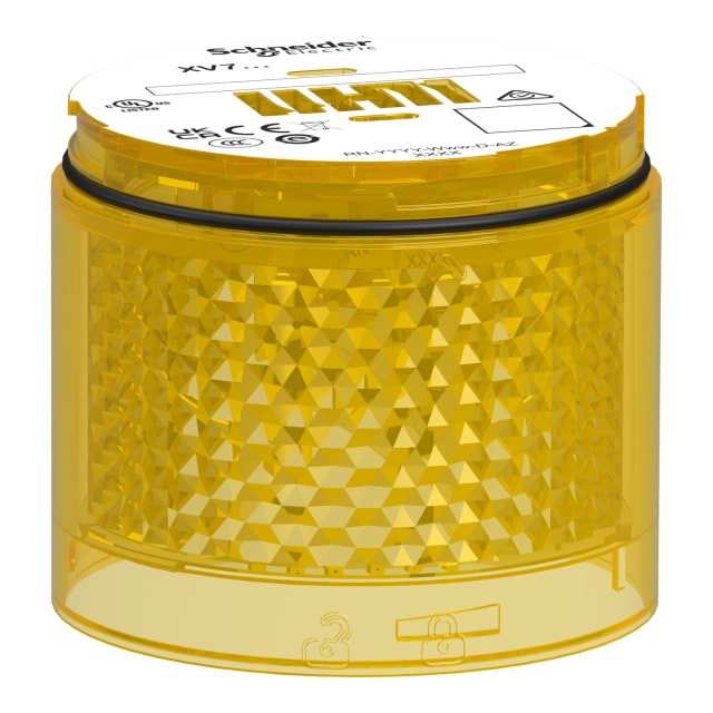 Schneider Automation - Harmony XVB7 - mod lumineux - jaune -Ø 70mm - clignotant - lentille de couleur - XVB7C58 Schneider Automation - Harmony XVB7 - mod lumineux - jaune -Ø 70mm - clignotant - lentille de couleur - XVB7C58
