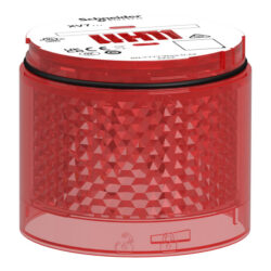 Module lumineux rouge clignotant Ø70 mm 7C54, configuration visible