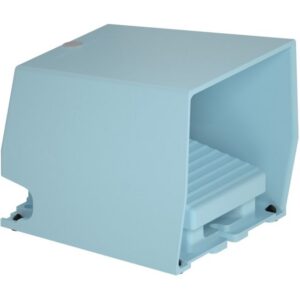 Schneider Automation - Interrupteur à pied simple XPE-M - avec capot - métallique - bleu - 1O+1F - XPEM510