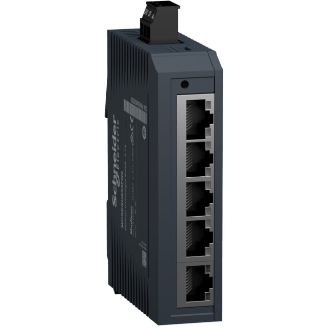 Schneider Automation - Modicon Standard Unmanaged Switch - 5 ports for copper - MCSESU053FN0 Schneider Automation - Modicon Standard Unmanaged Switch - 5 ports for copper - MCSESU053FN0