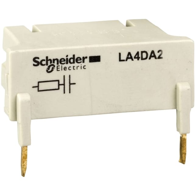 Schneider Automation - Module d'antiparasitage - circuit RC - 110..240V AC - LA4DA2U Schneider Automation - Module d'antiparasitage - circuit RC - 110..240V AC - LA4DA2U
