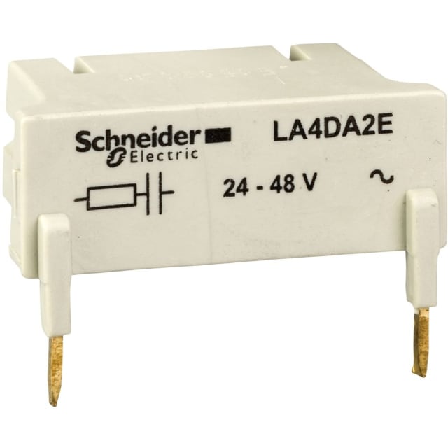Schneider Automation - Module d'antiparasitage - circuit RC - 24..48V AC - LA4DA2E Schneider Automation - Module d'antiparasitage - circuit RC - 24..48V AC - LA4DA2E