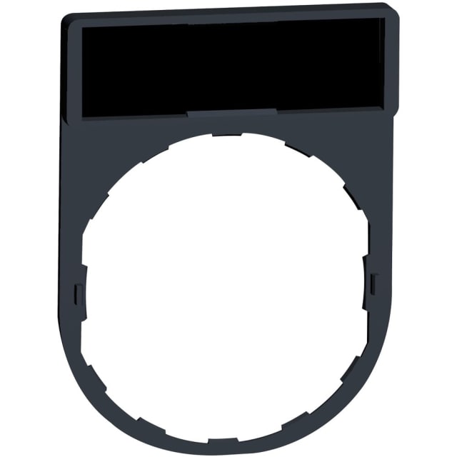 Schneider Automation - Porte étiquette 30x40mm standard - Ø22 - à graver - face noir et rouge - ZBY2101 Schneider Automation - Porte étiquette 30x40mm standard - Ø22 - à graver - face noir et rouge - ZBY2101