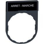 Schneider Automation - Porte étiquette 30x40mm standard - Ø22 - avec étiquette ARRET-MARCHE - ZBY2166