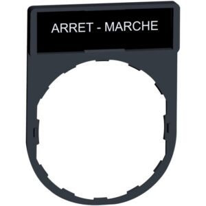 Schneider Automation - Porte étiquette 30x40mm standard - Ø22 - avec étiquette ARRET-MARCHE - ZBY2166