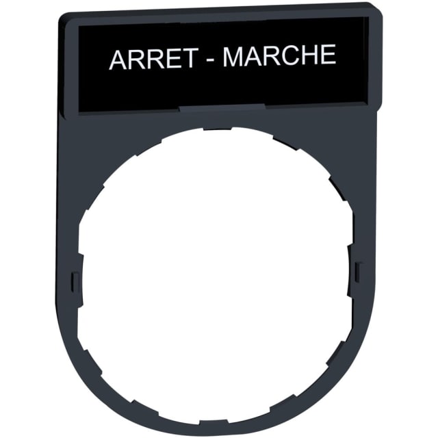 Schneider Automation - Porte étiquette 30x40mm standard - Ø22 - avec étiquette ARRET-MARCHE - ZBY2166 Schneider Automation - Porte étiquette 30x40mm standard - Ø22 - avec étiquette ARRET-MARCHE - ZBY2166