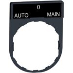 Schneider Automation - Porte étiquette 30x40mm standard - Ø22 - avec étiquette AUTO-O-MAIN - ZBY2185