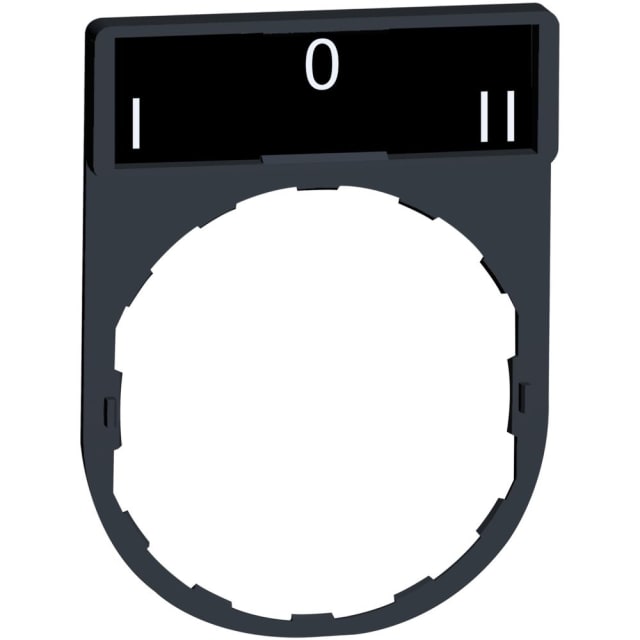 Schneider Automation - Porte étiquette 30x40mm standard - Ø22 - avec étiquette I-O-II - ZBY2186 Schneider Automation - Porte étiquette 30x40mm standard - Ø22 - avec étiquette I-O-II - ZBY2186