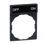 Schneider Automation - Porte étiquette 30x40mm standard - Ø22 - avec étiquette OFF-ON - ZBY2367