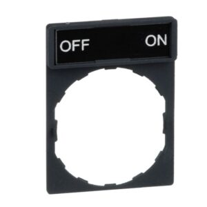 Schneider Automation - Porte étiquette 30x40mm standard - Ø22 - avec étiquette OFF-ON - ZBY2367