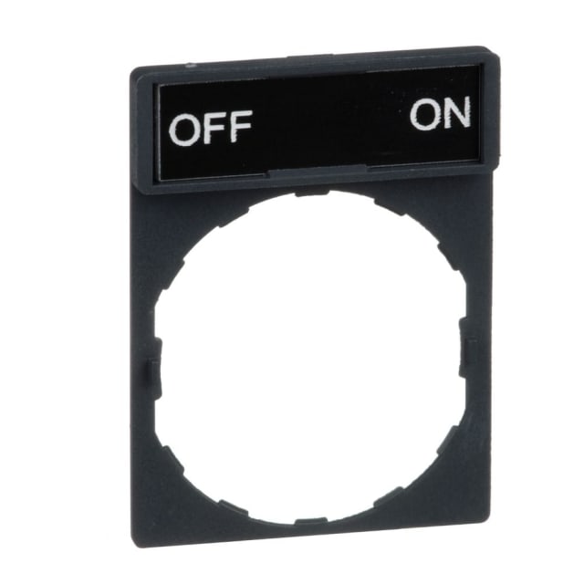Schneider Automation - Porte étiquette 30x40mm standard - Ø22 - avec étiquette OFF-ON - ZBY2367 Schneider Automation - Porte étiquette 30x40mm standard - Ø22 - avec étiquette OFF-ON - ZBY2367