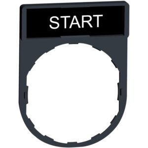 Schneider Automation - Porte étiquette 30x40mm standard - Ø22 - avec étiquette START - ZBY2303