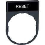 Schneider Automation - Porte étiquette 30x40mm standard - Ø22 - avec légende RESET - ZBY2322
