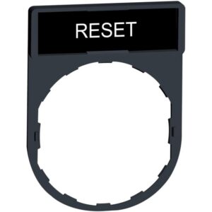 Schneider Automation - Porte étiquette 30x40mm standard - Ø22 - avec légende RESET - ZBY2322