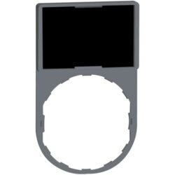 Détails visibles de Porte étiquette standard 30 x 50 mm Ø22 à graver pour Commande machine