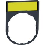Schneider Automation - Porte étiquette non marquée 30x40mm standard - Ø22 - à graver - blanche/jaune - ZBY4101