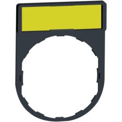 Porte-étiquette à graver 30 x 40 mm Ø22, configuration visible
