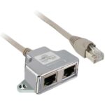 Schneider Automation - Tés de dérivation Modbus - 1 x RJ45 mâle et 2 x RJ45 femelle - câble 0